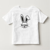 Boy Easter Bunny Face Toddler T-shirt (Voorkant)