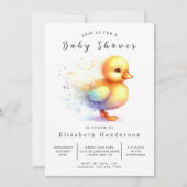 Boy Editable Duck Baby shower Kaart (Voorkant)
