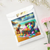  Boy Egg Treasure Chest Beach ~ Favorietentassen Bedankzakje (Gezegeld)