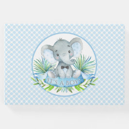 Boy Elephant Baby shower Gastenboek