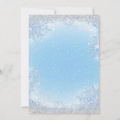 Boy Elephant Baby zijn Koud Buiten Baby shower Kaart (Achterkant)