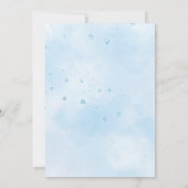 Boy Elephant Covid Baby shower per post Kaart (Achterkant)