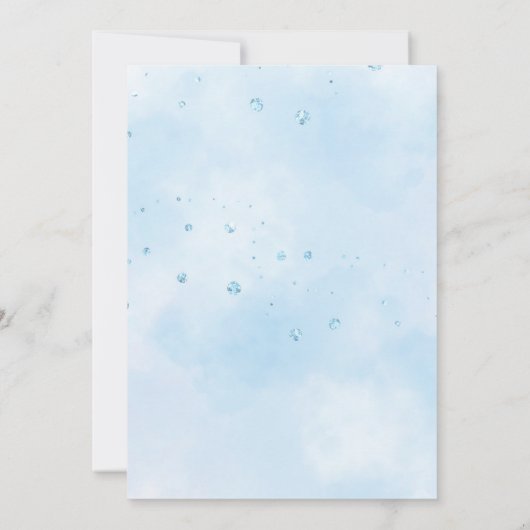 Boy Elephant Covid Baby shower per post Kaart (Achterkant)