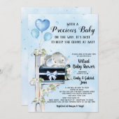 Boy Elephant Covid Baby shower per post Kaart (Voorkant / Achterkant)