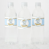 Boy Elephant Prince Baby shower Waterflesetiket Waterfles Etiket (Flessen)
