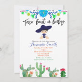 Boy Fiesta cactus baby shower Invite Muchacho Kaart (Voorkant)