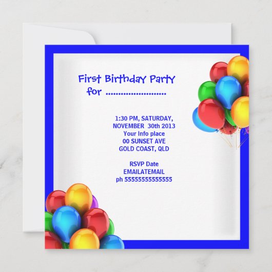 Boy First Birthday 1st Gentleman Prince Genius Kaart (Achterkant)