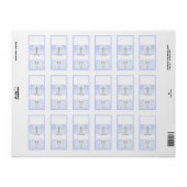 Boy First Commune Hershey Mini Snoep Wrapper Etiket (Full Sheet)