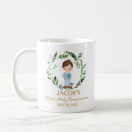 Boy First Communion Mug Religious Favors Koffiemok (Links)