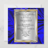 Boy First Heilige Commune Silver Gold Royal Blue Kaart (Achterkant)