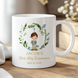 Boy First Holy Communion Ceramic Mug 11 oz Koffiemok