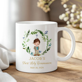 Boy First Holy Communion Ceramic Mug 11 oz Koffiemok