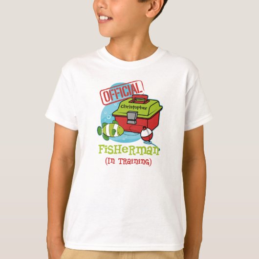 Boy Fisherman in opleiding T-shirt (Voorkant)