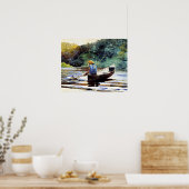 Boy Fishing, artwork by Winslow Homer Poster (Keuken)