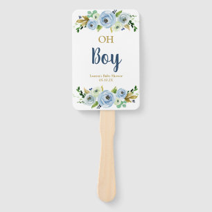 Boy Floral baby shower Handwaaier