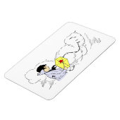 Boy Flying Kite Premium Flexi Magnet Magneet (Linkerzijde)