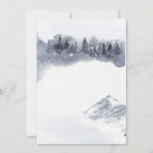 Boy Fox Baby shower Winter Woodland Kaart (Achterkant)