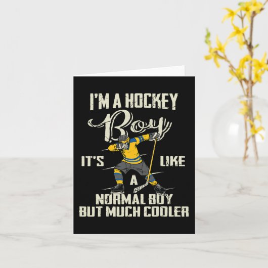 Boy Funny Dabbing Speler Jongens Kinder BZR Kaart (Gele Bloem)