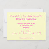 Boy Gamer Baby shower Kaart (Achterkant)