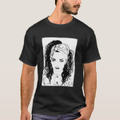 BOY GEORGE (zwart/wit); witte vers.) Klassieke T-S T-shirt (Voorkant)