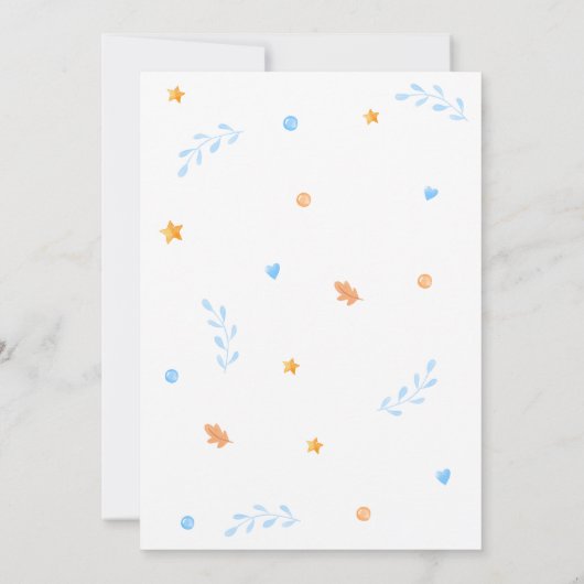 Boy Ghost Halloween Baby shower Kaart (Achterkant)