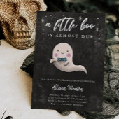 Boy Ghost Halloween Baby shower Little Boo Kaart