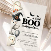 Boy Ghost Halloween Baby shower Little Boo Kaart