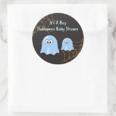 Boy Ghost Halloween Baby shower Stickers (Tas)