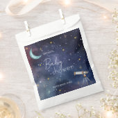 Boy Girl Celestial Sky Moon & Stars Baby Shower Bedankzakje (Geknipt)
