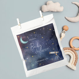 Boy Girl Celestial Sky Moon & Stars Baby Shower Bedankzakje