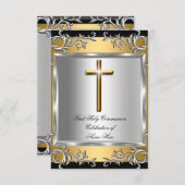 Boy Girl First Heilige Commune Silver Gold SML Kaart (Voorkant / Achterkant)