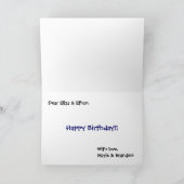 Boy Girl Twin Birthday Wenskaart Kaart (Binnen)