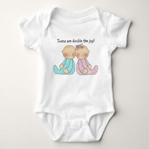Boy Girl Twins Baby Creeper Romper