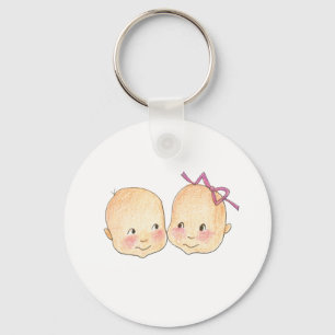 Boy Girl Twins Graphic Sleutelhanger