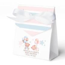 Boy Girl Twins Teddy Bear Baby shower
