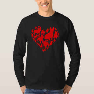 Boy Girl Valentineu2019s Day Dog Costume French Bu T-shirt