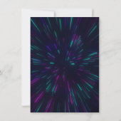 Boy Glow Party Dank je kaart (Achterkant)