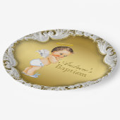 Boy Gold Angel doop doop doop Papieren Bordje (Gekanteld)