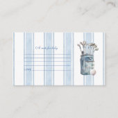 Boy Golf Baby shower Note voor Baby Informatiekaartje (Voorkant)