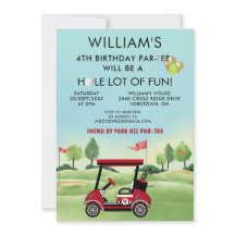 Boy Golf Thema 4e Verjaardag Par-Tee