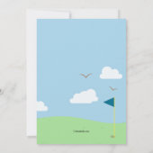 Boy Golfer Uitnodiging (Achterkant)