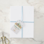 Boy Green Tractor Boerderij Verjaardagsfeest Favor Cadeaulabel (Met Touw)