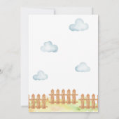 Boy Green Tractor Boerderij Verjaardagsfeest Kaart (Achterkant)