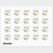 Boy Green Tractor Verjaardagsfeestje Ronde Sticker (Vel)