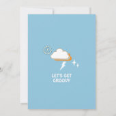 Boy Groovy Van Rainbow Five viert vijfde verjaarda Kaart (Achterkant)