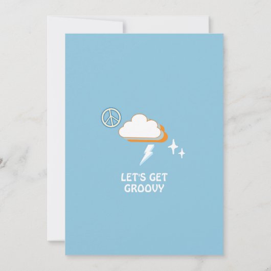 Boy Groovy Van Rainbow Five viert vijfde verjaarda Kaart (Achterkant)