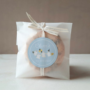 Boy Halloween Ghost Verjaardagsfeest Ronde Sticker