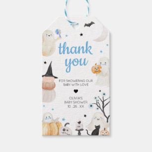 Boy Halloween Little Boo Baby shower Favoriet Tags Cadeaulabel