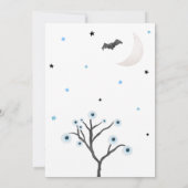 Boy Halloween Little Boo Baby shower Kaart (Achterkant)