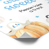 Boy Halloween Little Boo Baby's zijn zoet Poster (Hoek)